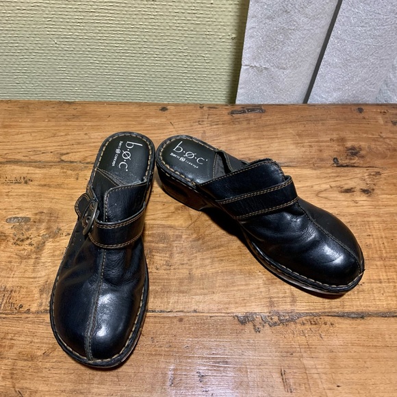 Born Concept Excellent Condition Black Mules - Picture 1 of 5